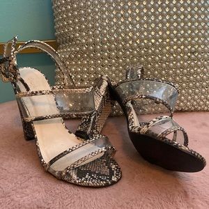 Snakeskin size 8 Heels